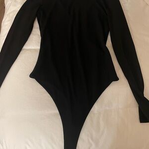 Leith black bodysuit, small